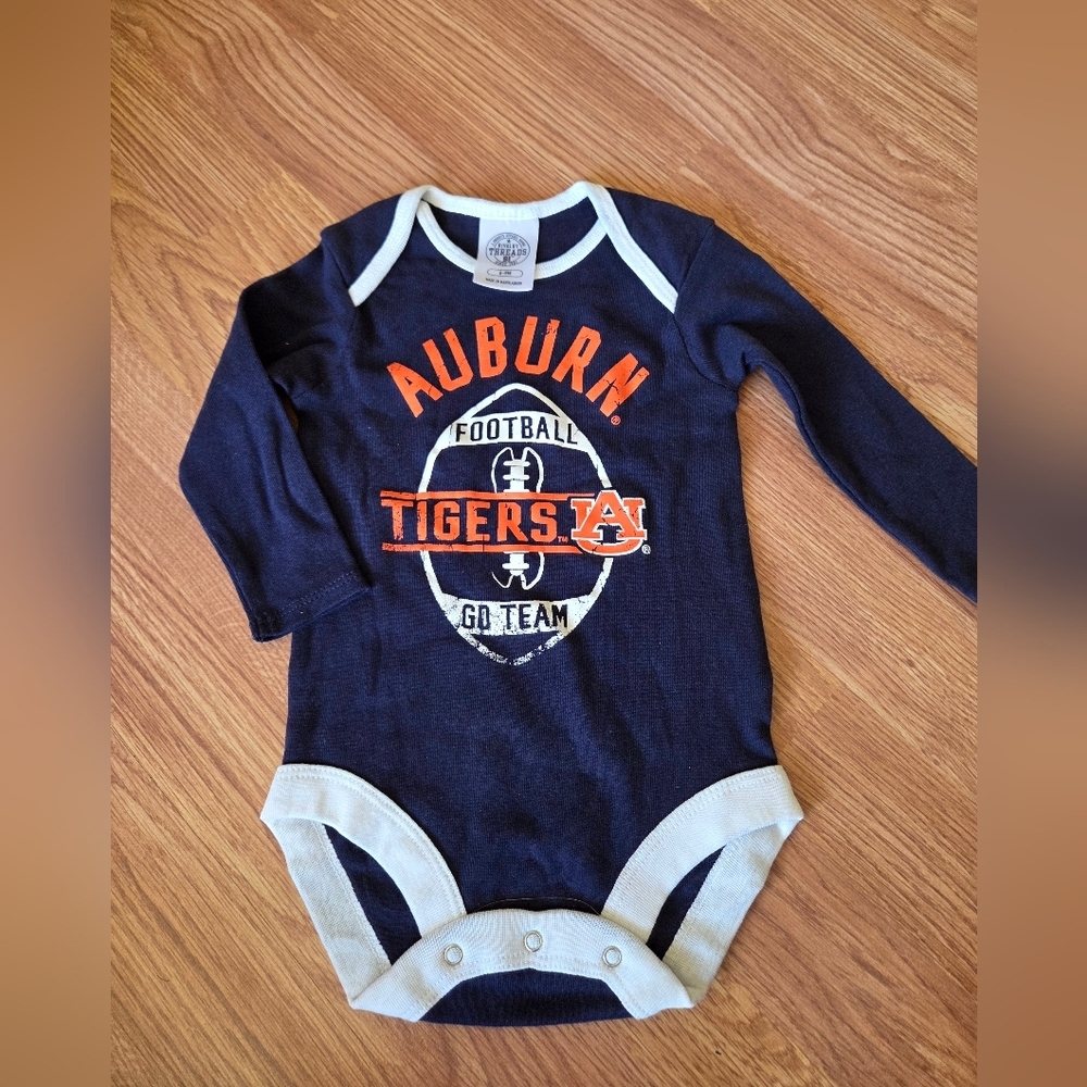 Auburn Tigers NCAA Baby Bodysuit 6-9M One Piece Jersey Football Collegiate NWOT